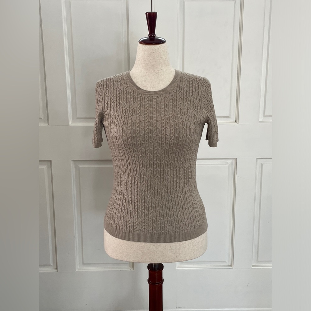 Brooks Brothers Beige Knit Sweater
